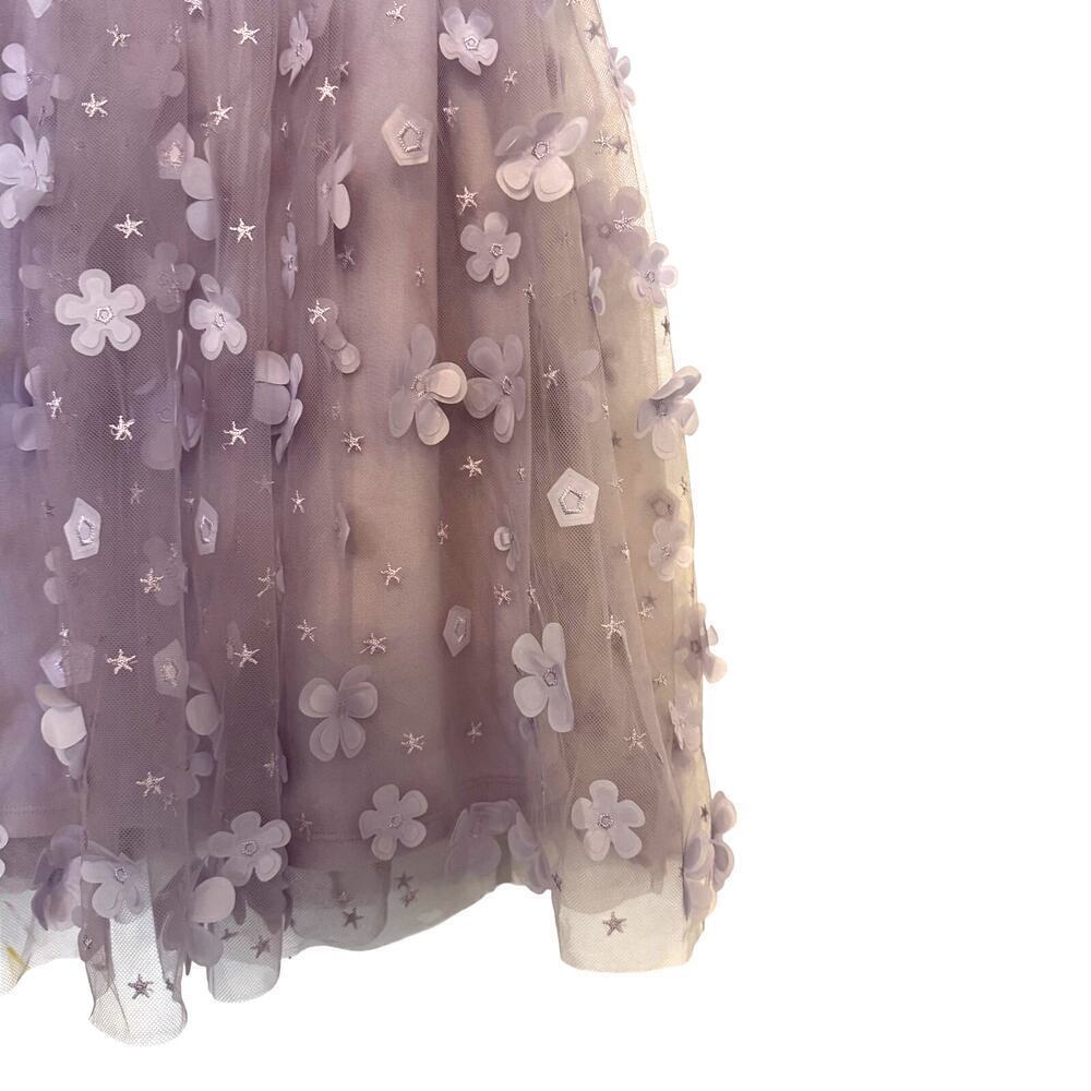 NWT Altar'd State Lavender Aurora Floral Mesh Babydoll Dress Women's Size Small - Picture 3 of 7